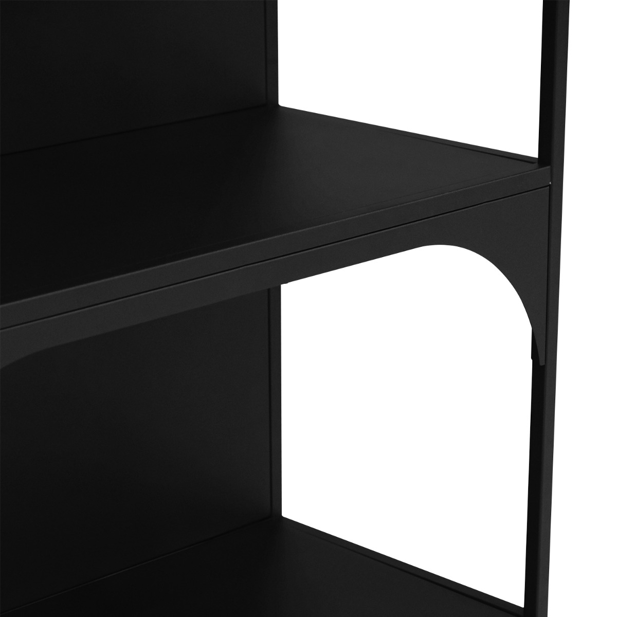 Morocco Matt Black Low Shelf