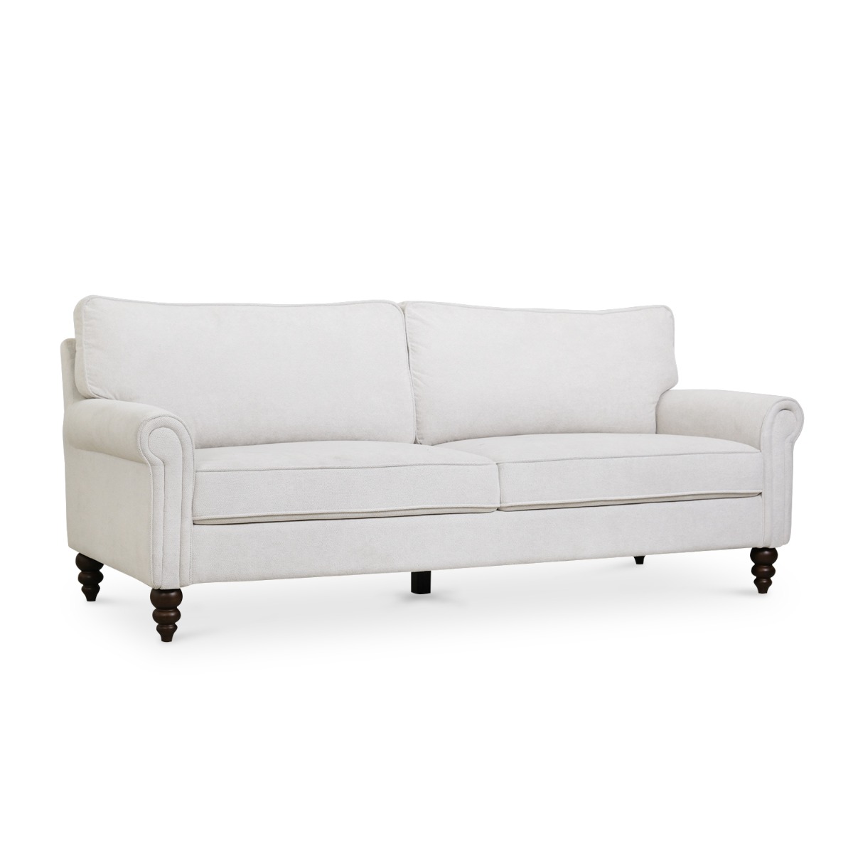 Naomi Chiffon Beige 3 Seater Sofa