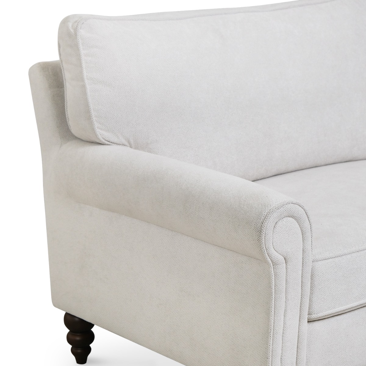 Naomi Chiffon Beige 3 Seater Sofa