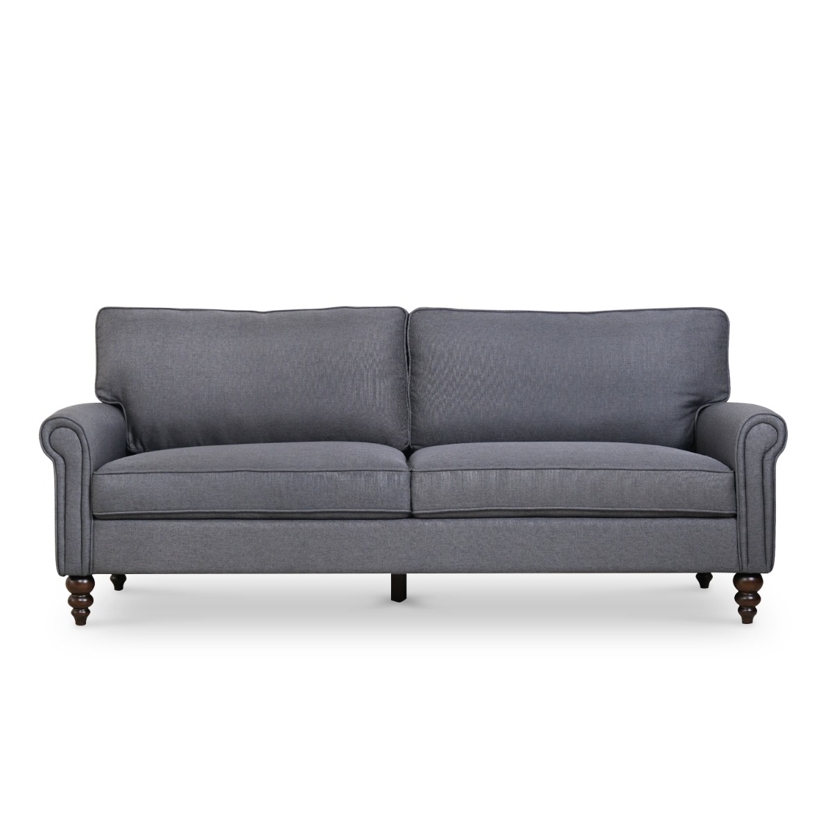 Naomi Pebble Grey 3 Seater Sofa
