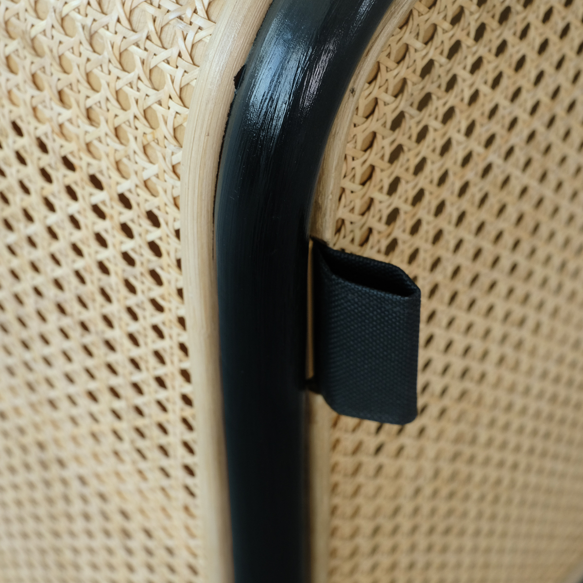 Sasha Petite Rattan Cabinet Ebony