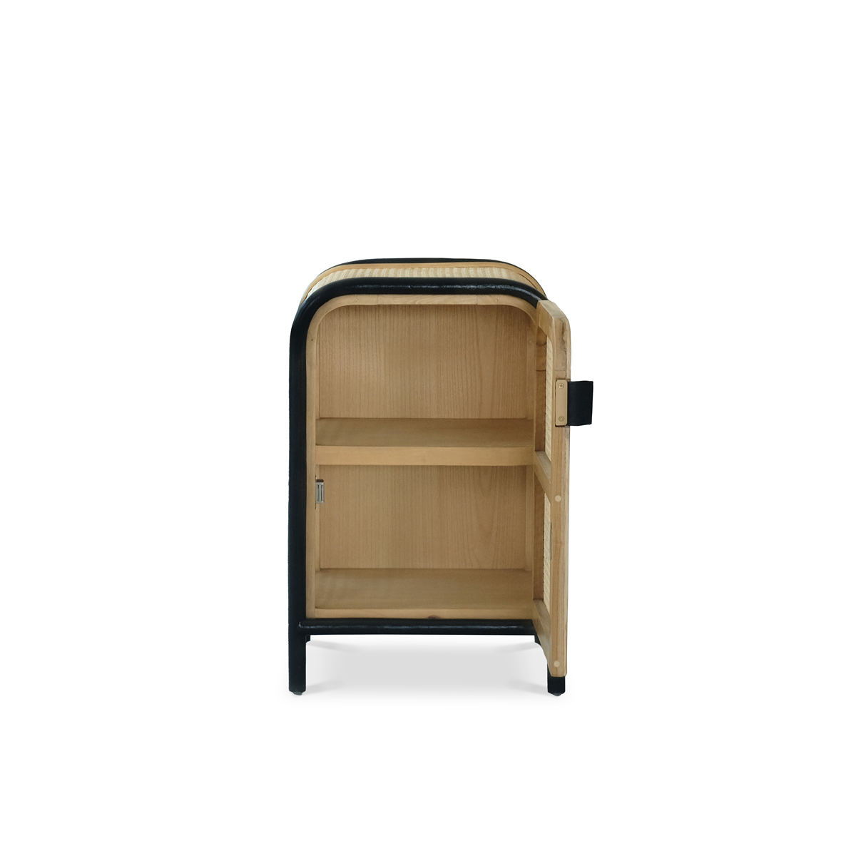 Sasha Petite Rattan Cabinet Ebony