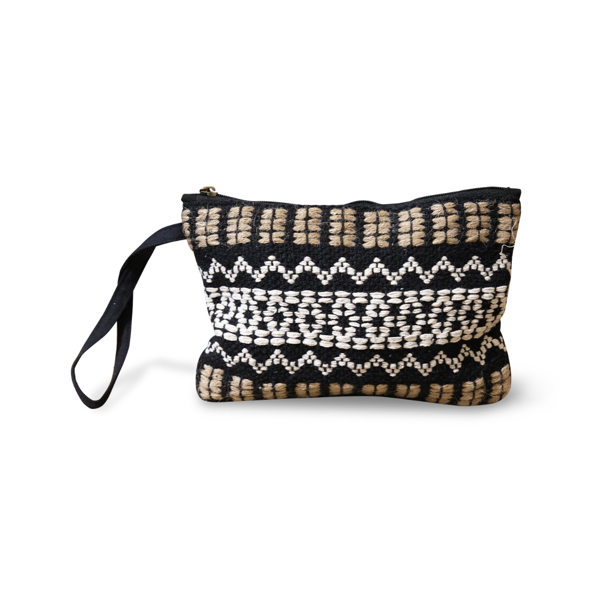 Nico Cotton Jute Clutch