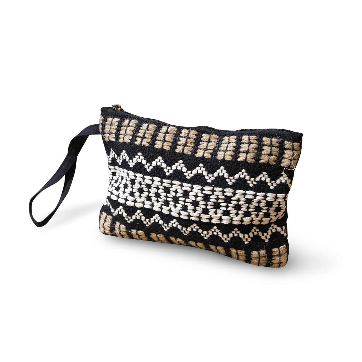 Nico Cotton Jute Clutch