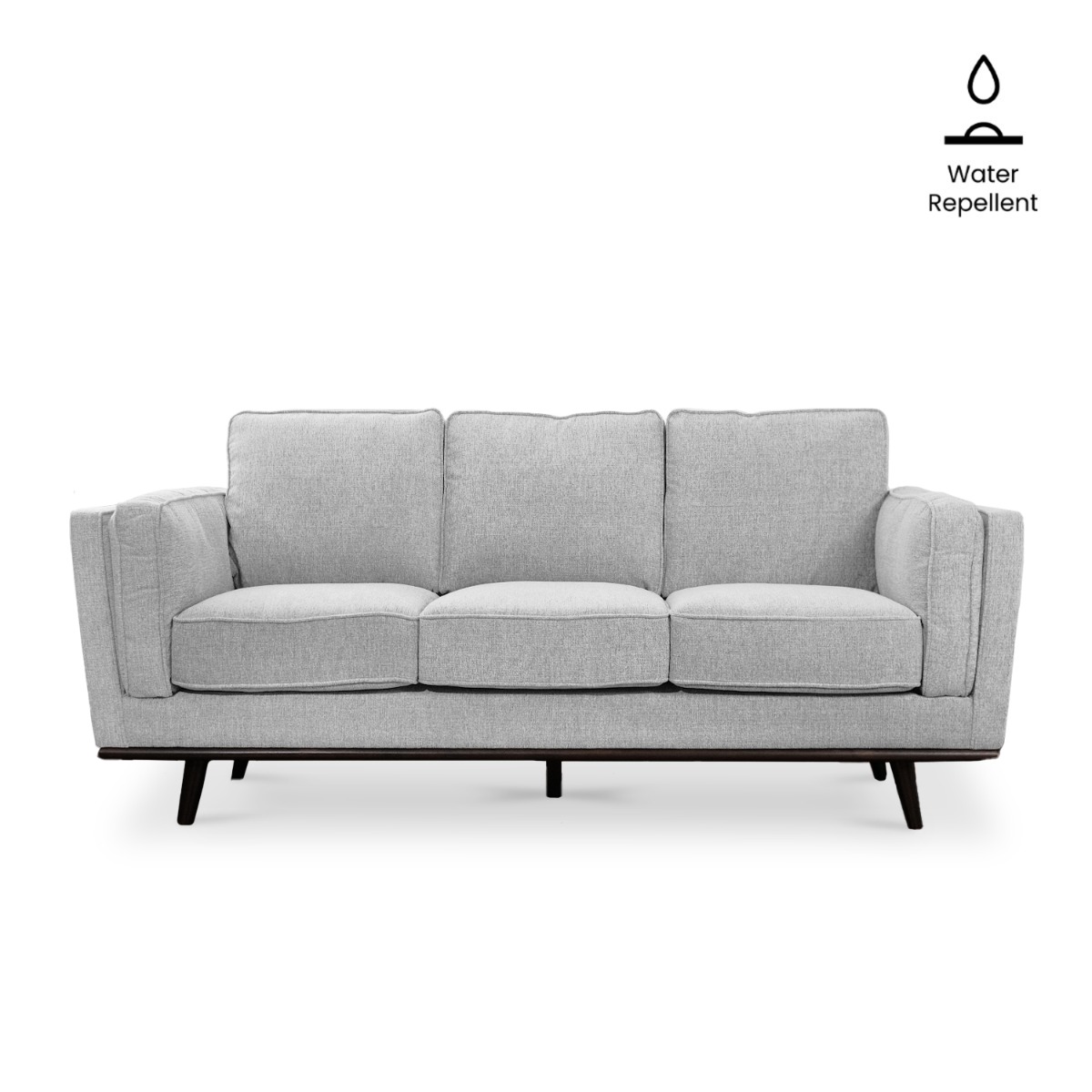 Noah Light Grey 3 Seater Sofa