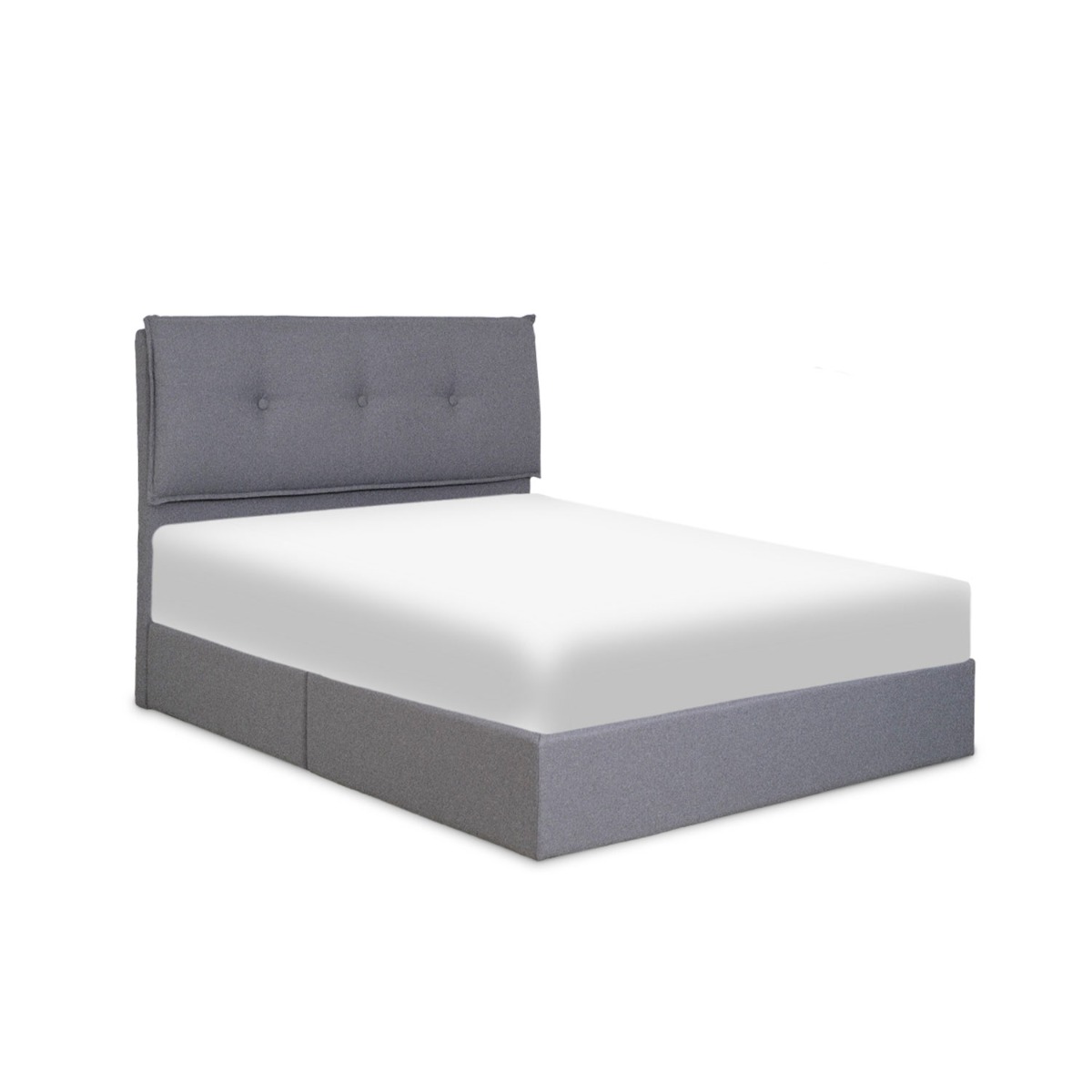 Nora Pebble Grey King Bed