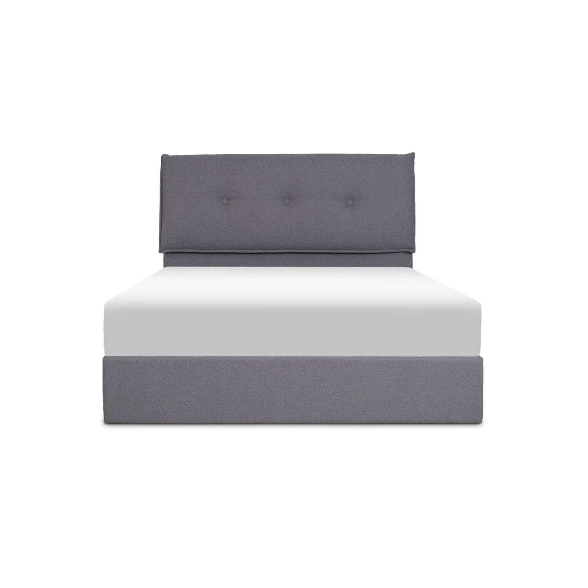 Nora Pebble Grey King Bed