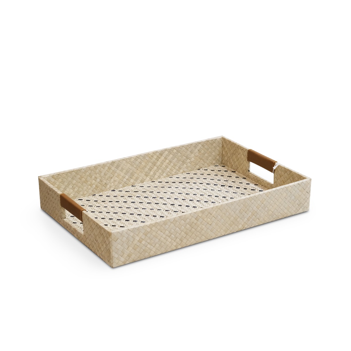 Pandu Stripes Pandanus Rectangle Tray - Medium