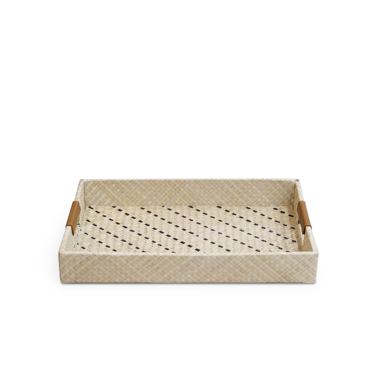 Pandu Stripes Pandanus Rectangle Tray - Small
