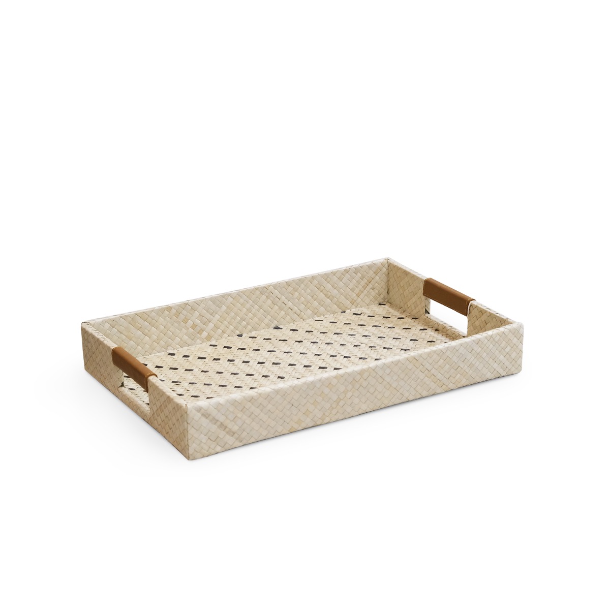 Pandu Stripes Pandanus Rectangle Tray - Small
