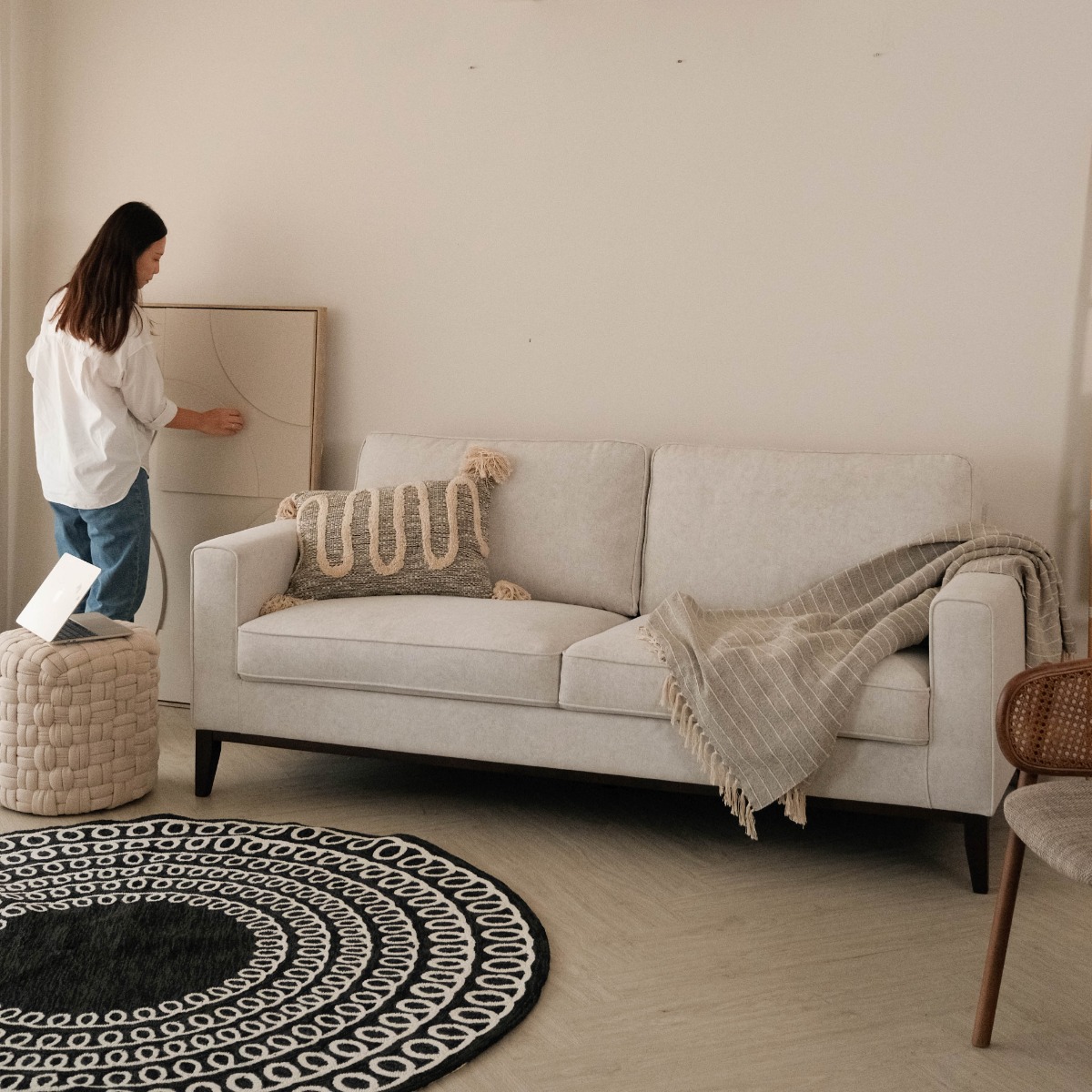 Eloise Flint Grey 3 Seater Sofa