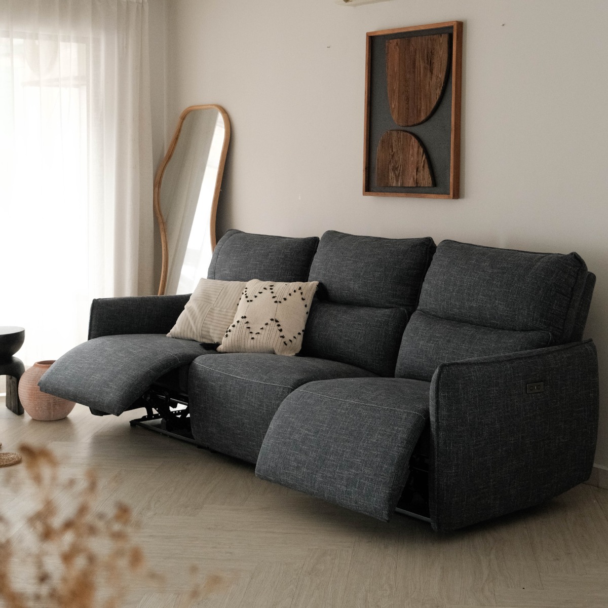 Camilla 3 Seater Double-Power Reclining Sofa