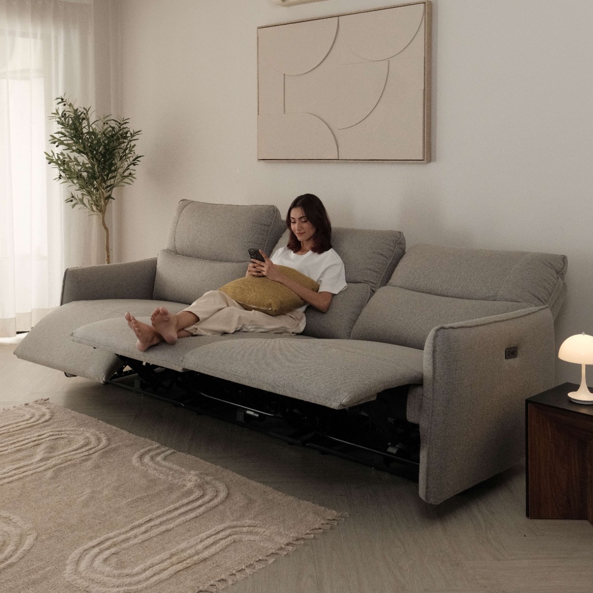 Camilla 3 Seater Triple-Power Reclining Sofa