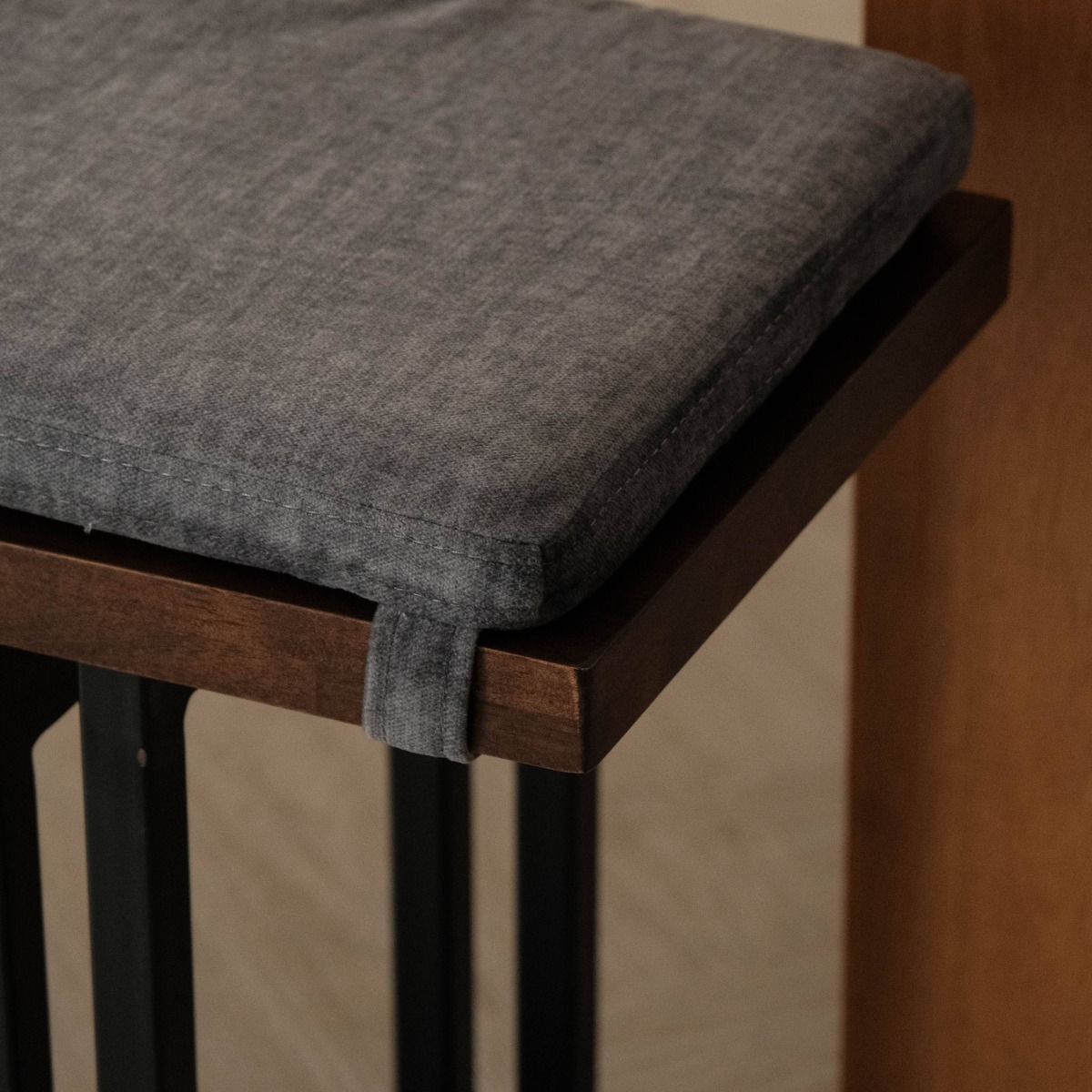 Veda Dark Grey Bench Cushion 190cm