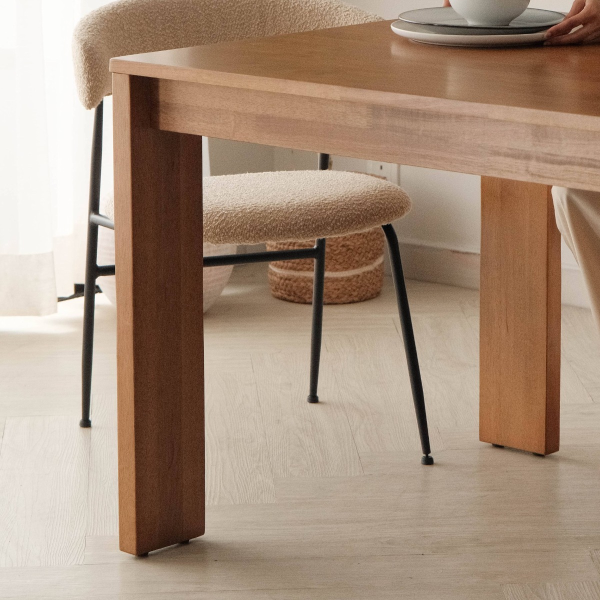 Brent Blonde Oak Dining Table 210cm