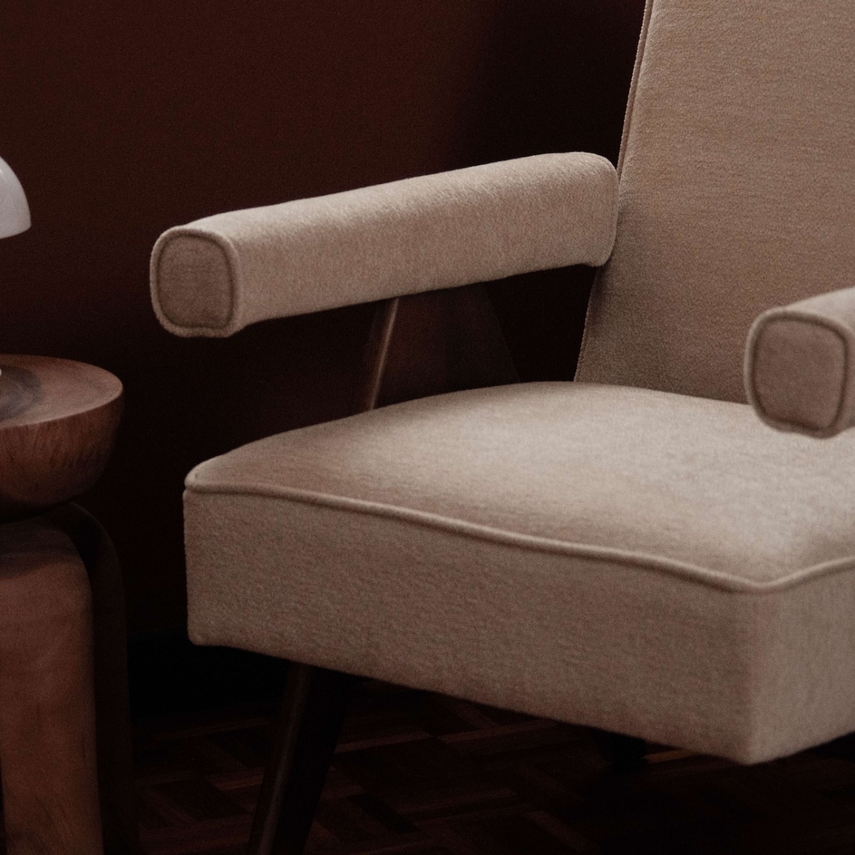 Joelle Light Beige Lounge Chair