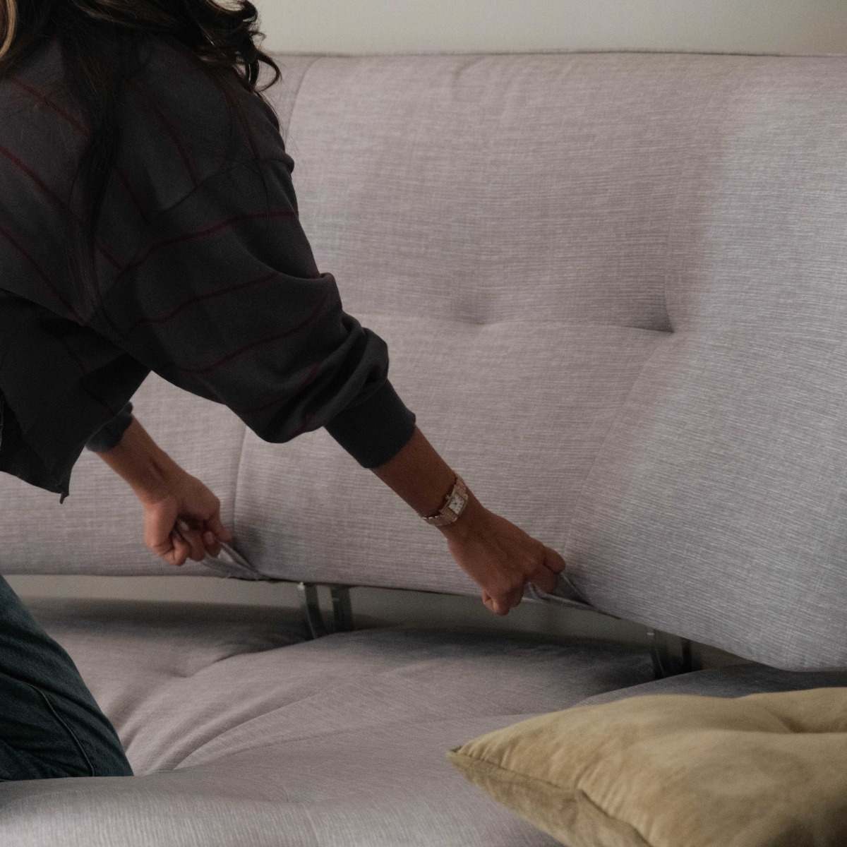 Claudia Left Corner Sofa With Adjustable Back