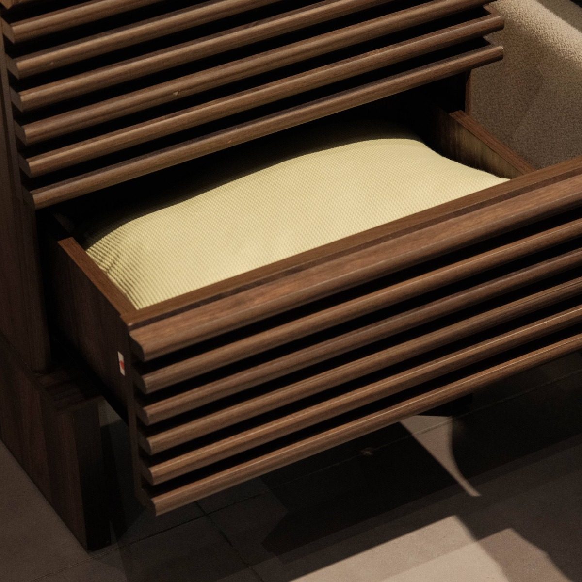 Linear Dark Brown Side Table