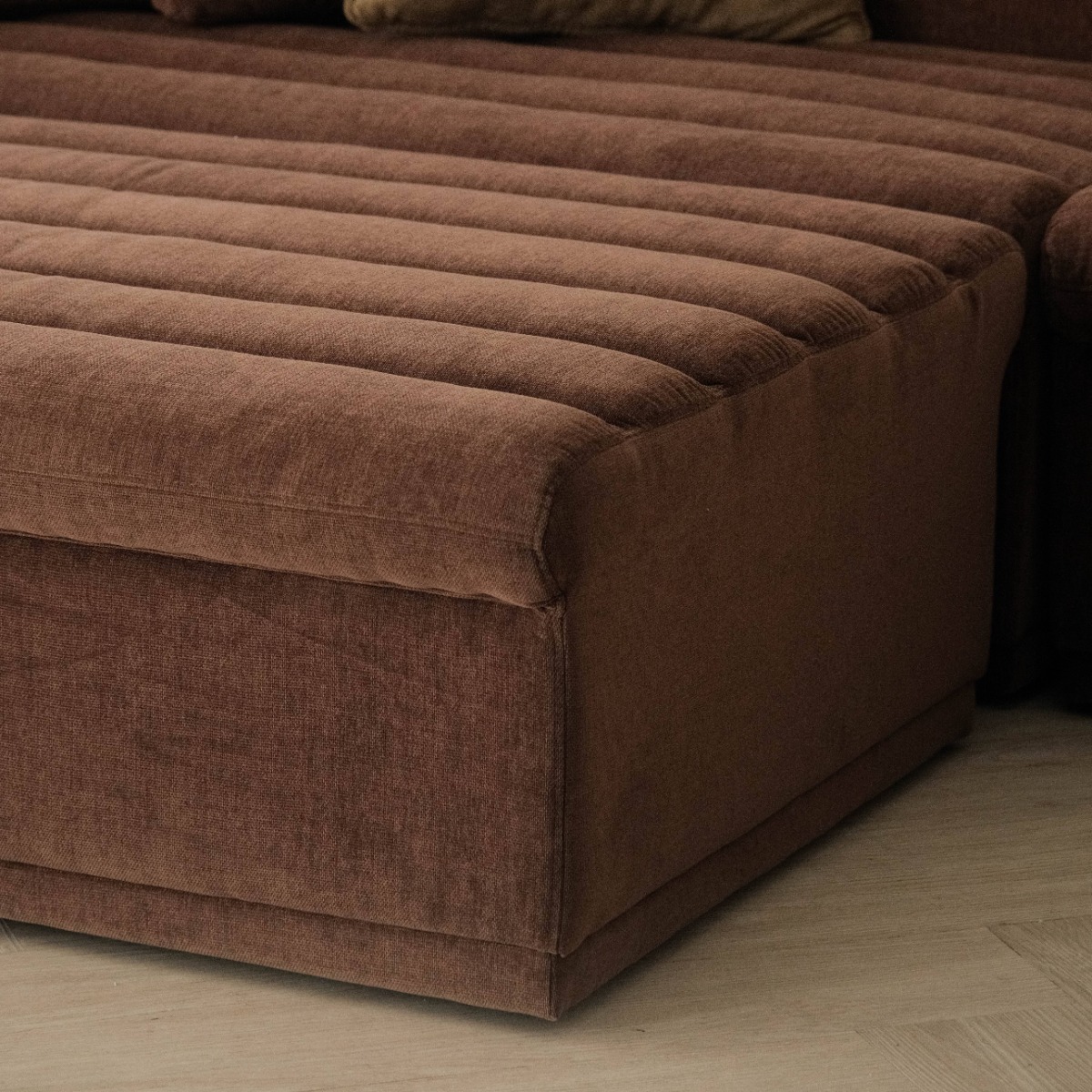 Evelyn Espresso Ottoman