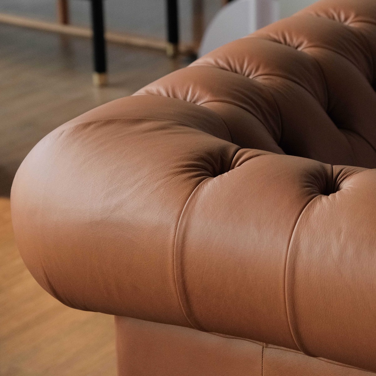 Kinsley Anilina Leather Chesterfield 3 Seater Sofa