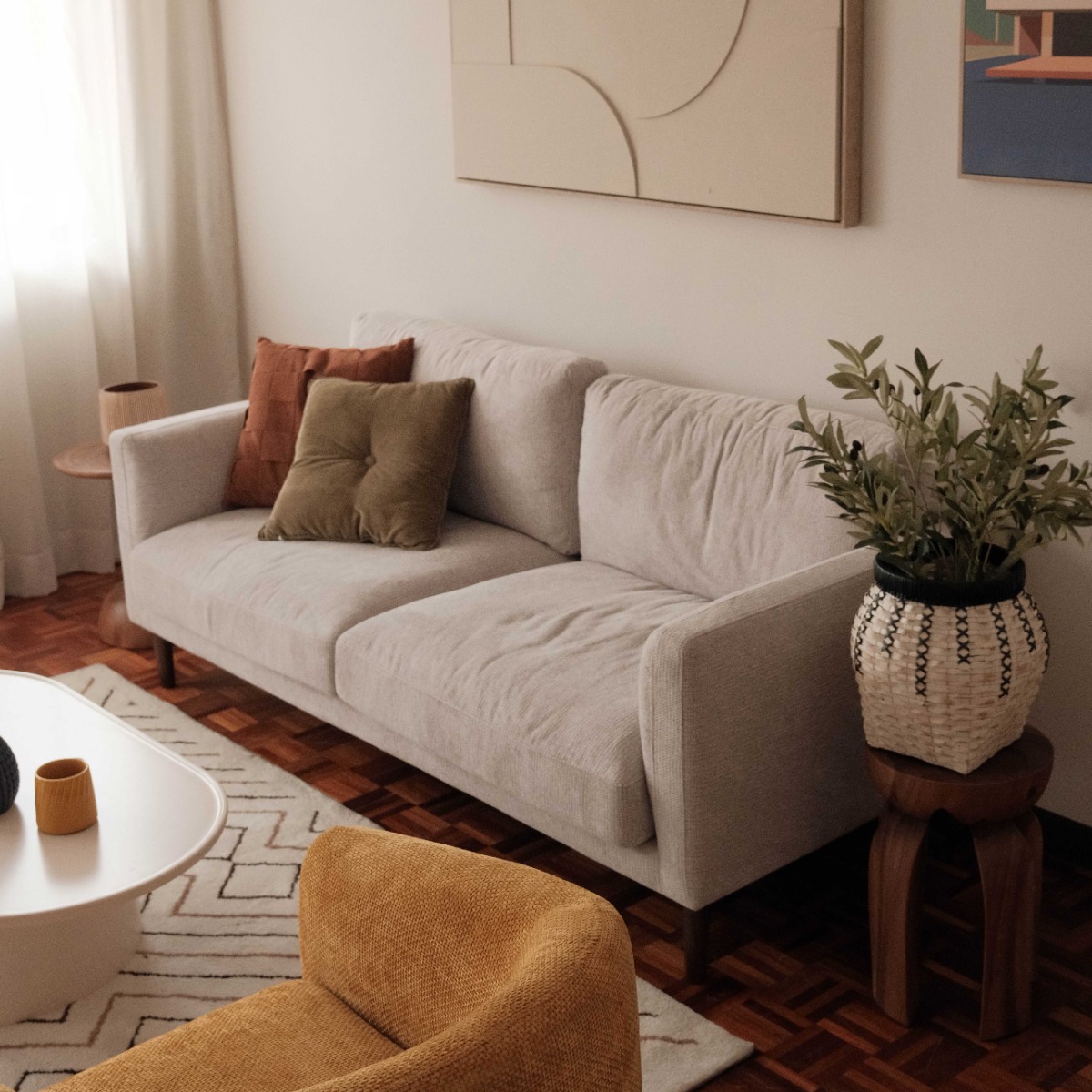Arlen Light Grey 3 Seater Sofa
