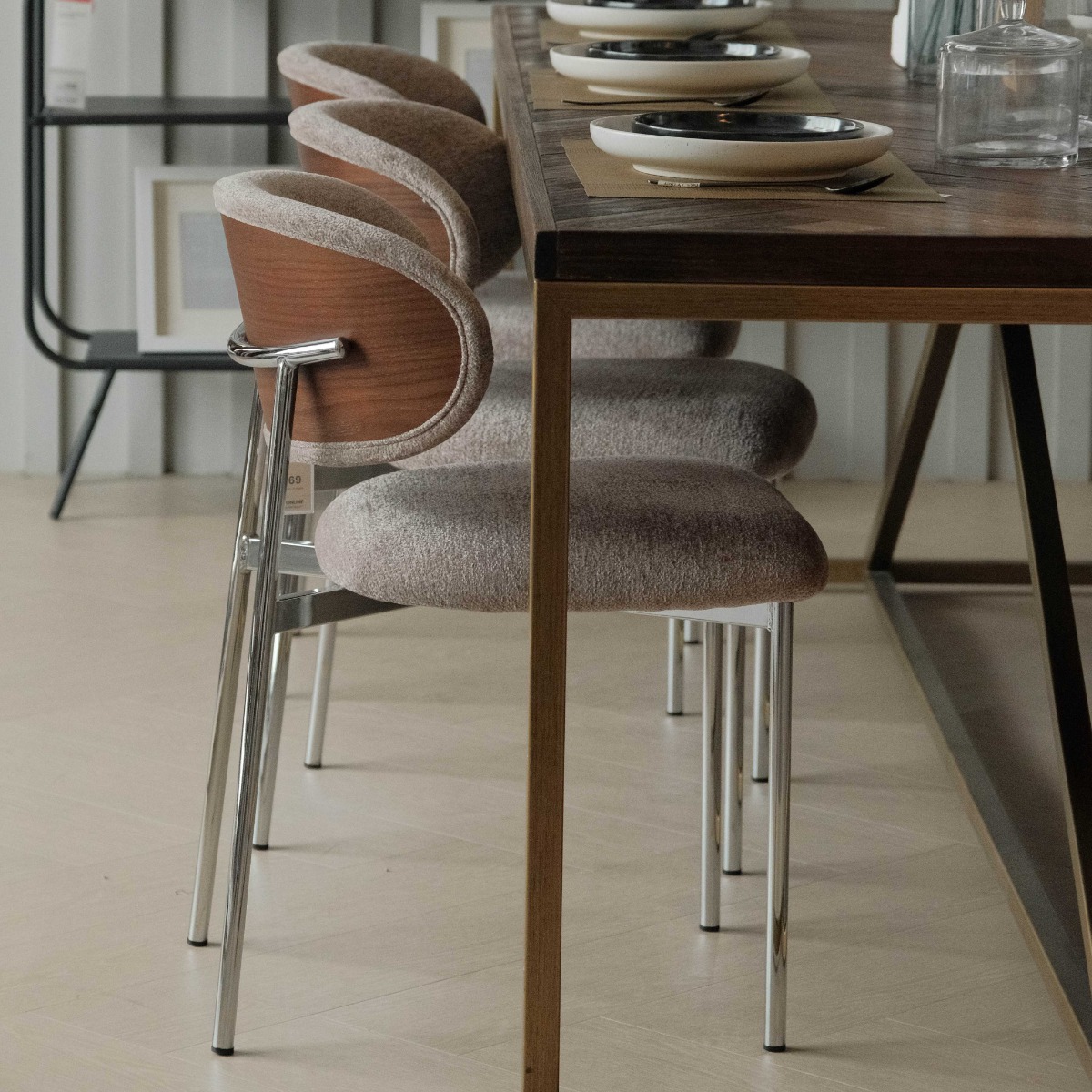 Caden Sand Beige Dining Chair