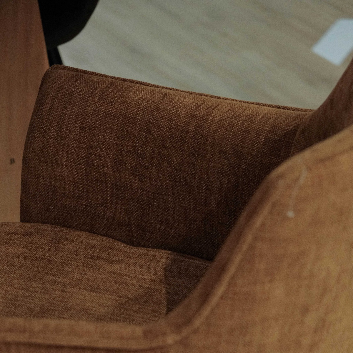 Emile Camel Brown Dining Arm Chair