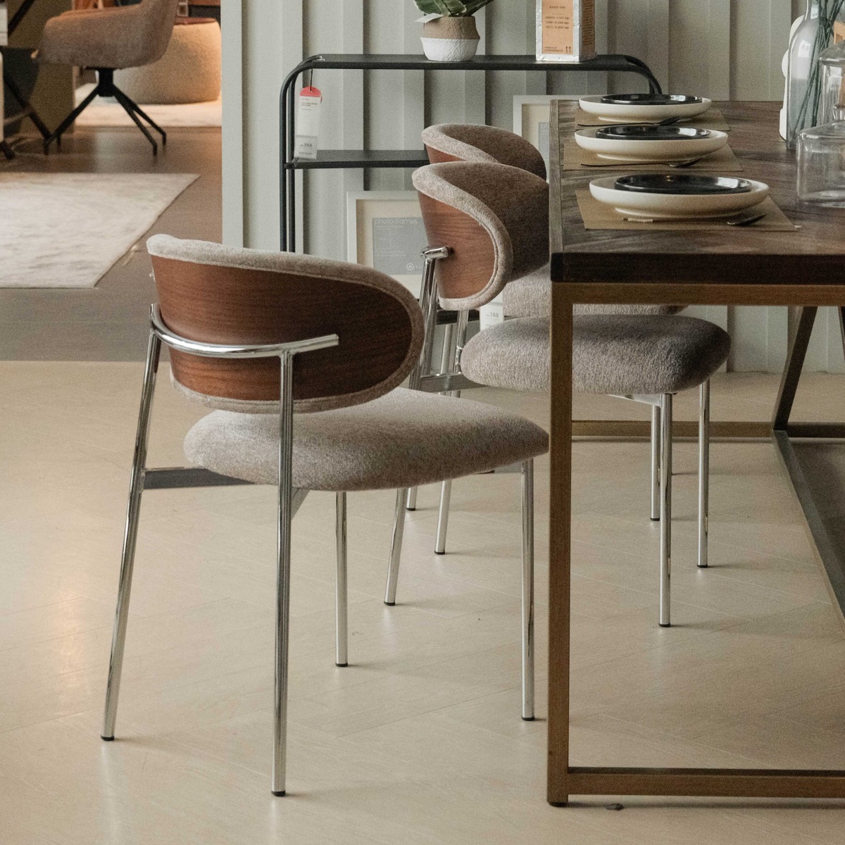 Caden Sand Beige Dining Chair