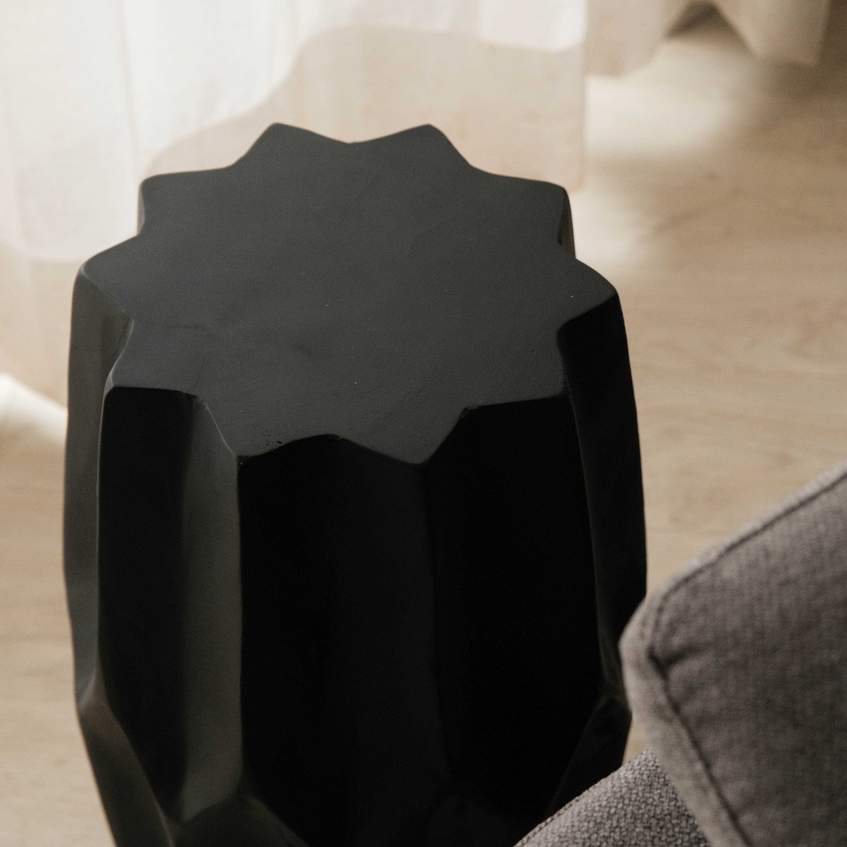 Bintang Ebony Tall Side Table