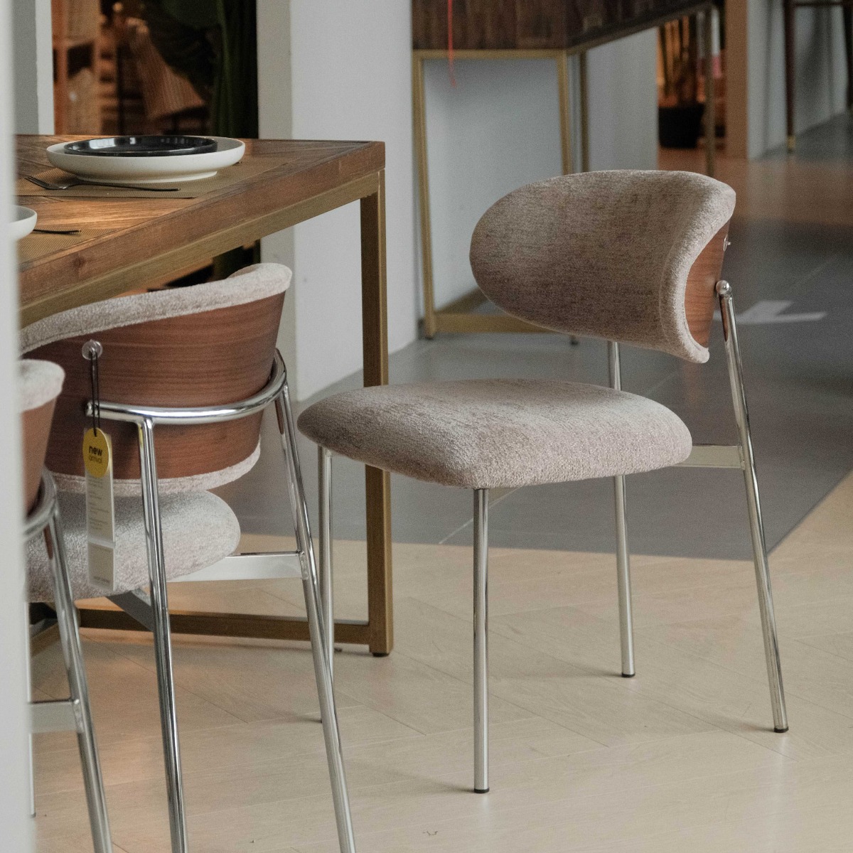 Caden Sand Beige Dining Chair