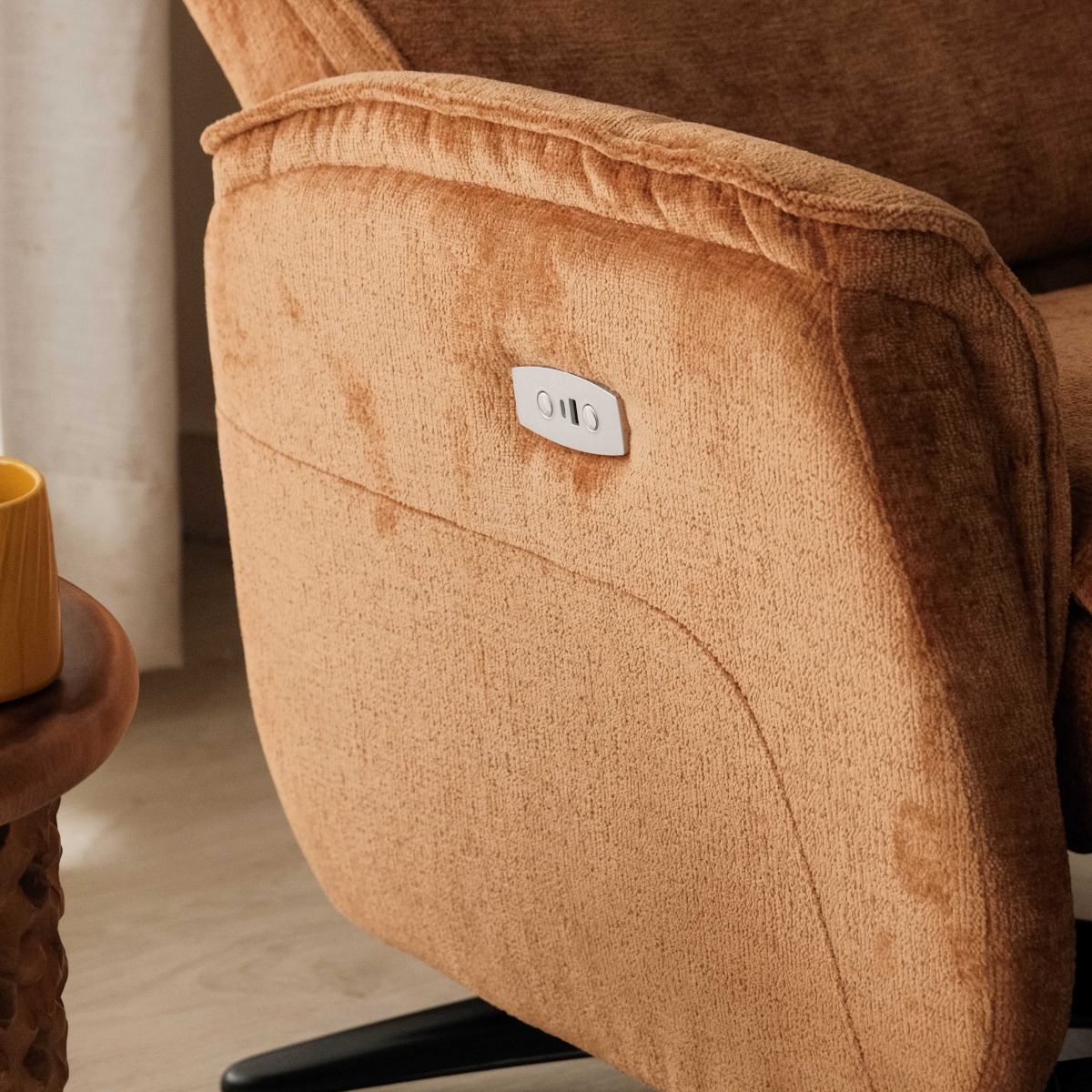 Alfie Copper Brown Power Reclining Lounge Chair
