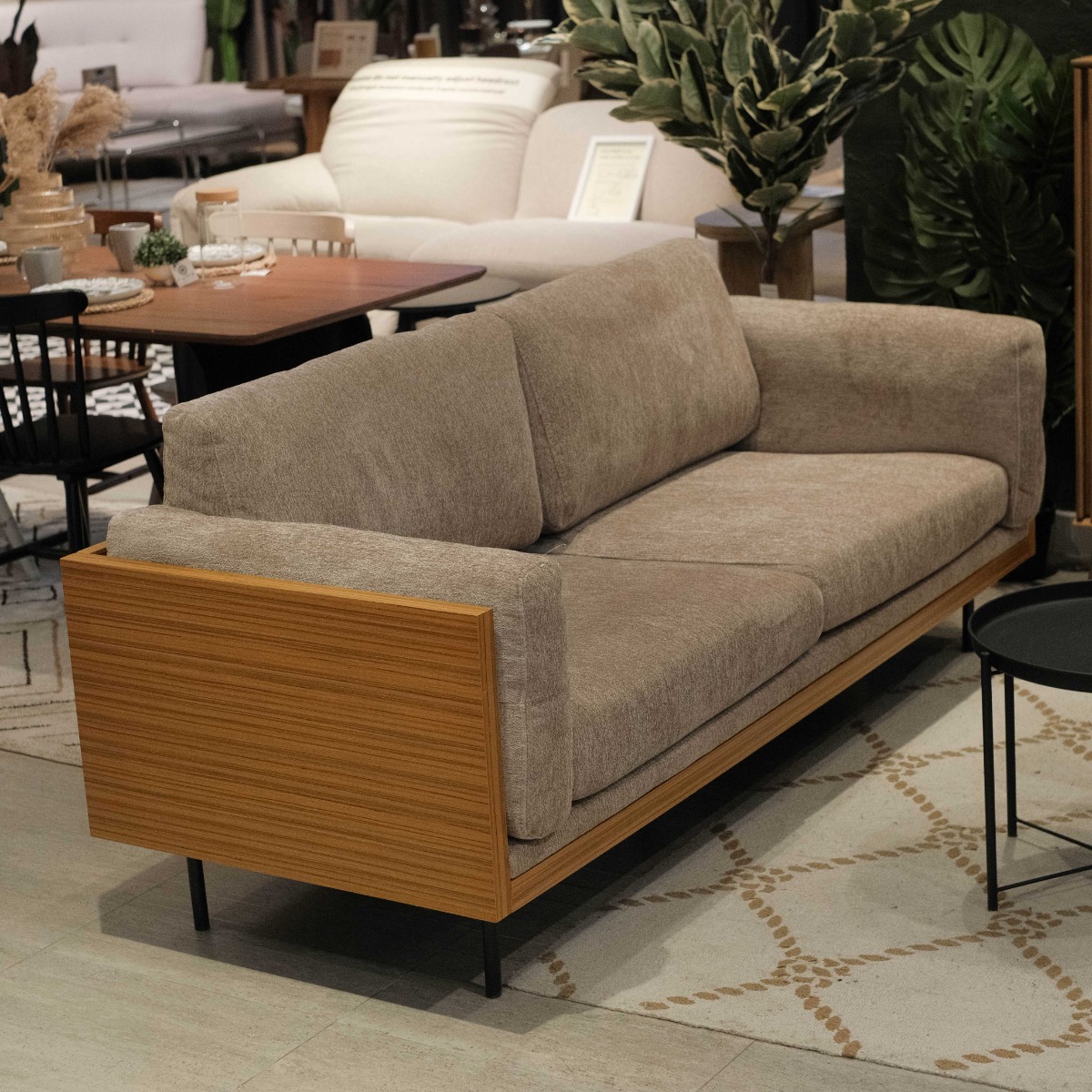 Matthias Sand Beige 3 Seater Sofa