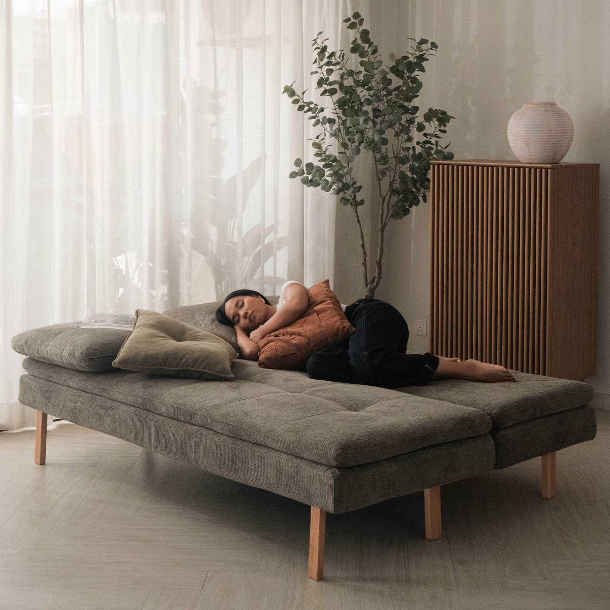 Fio Moss Green Sofa Bed