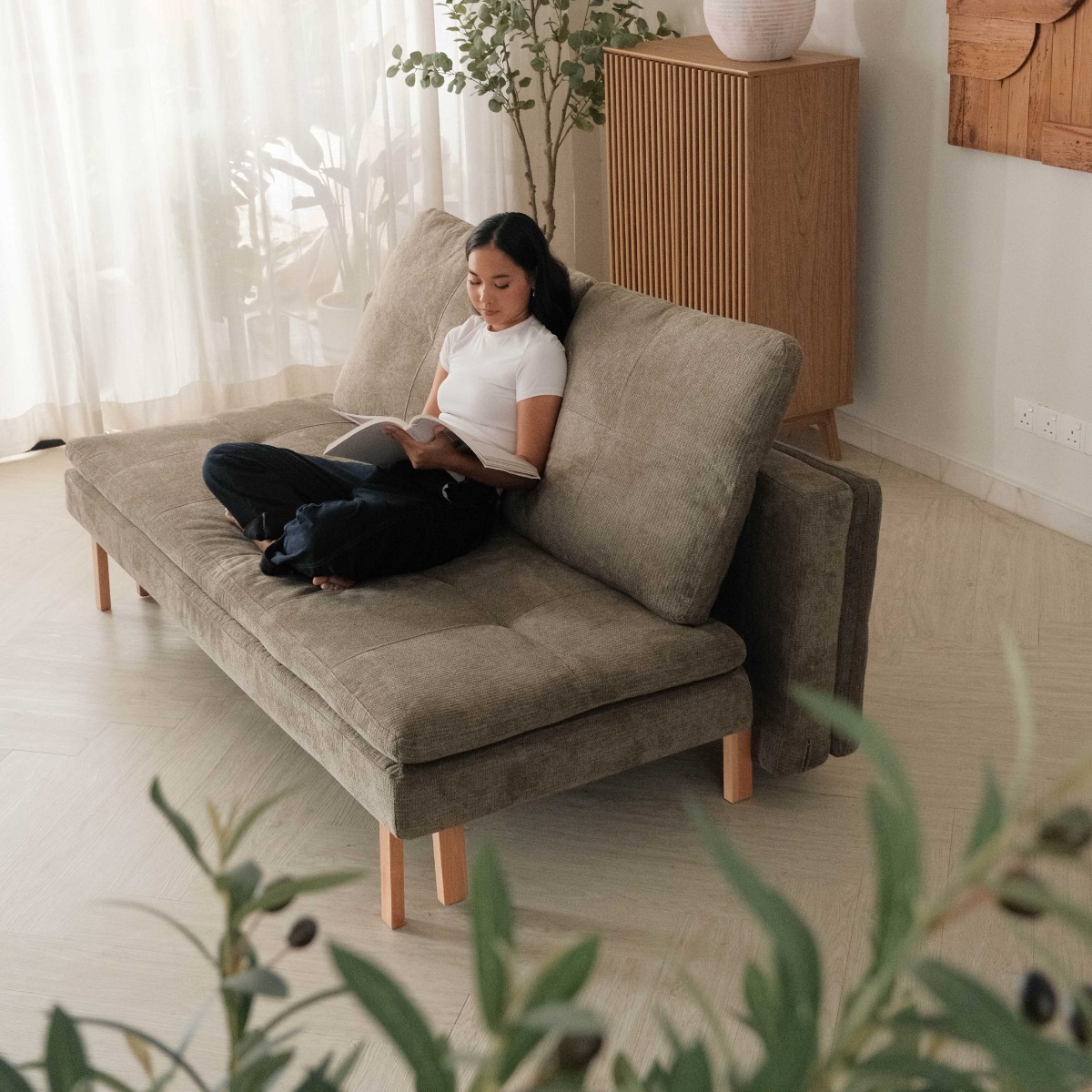 Fio Moss Green Sofa Bed