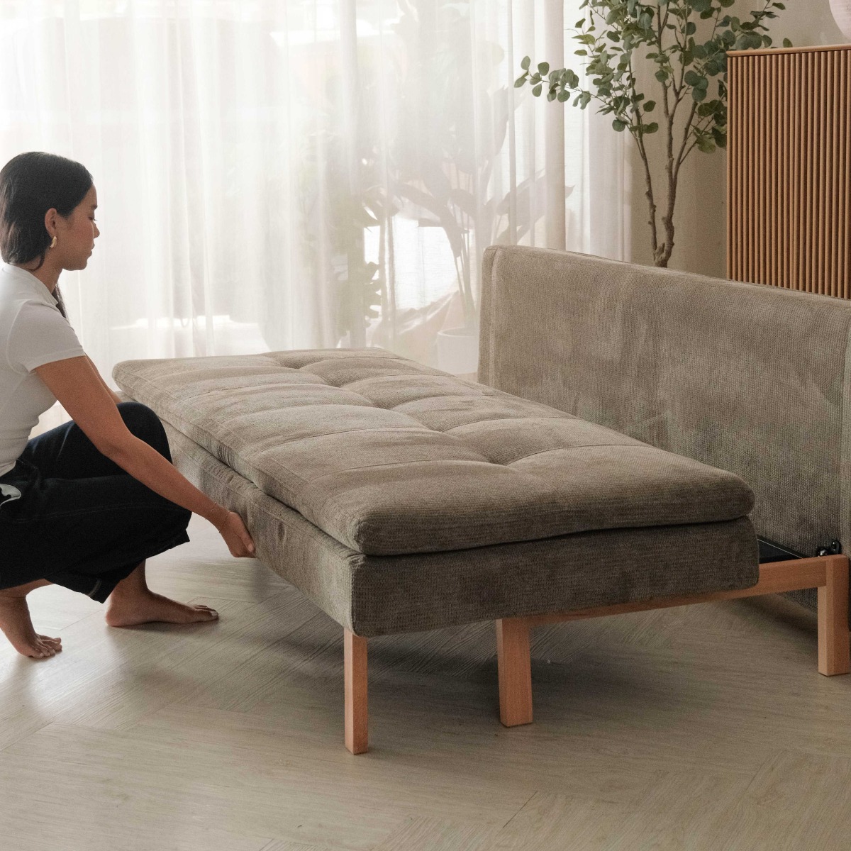 Fio Moss Green Sofa Bed