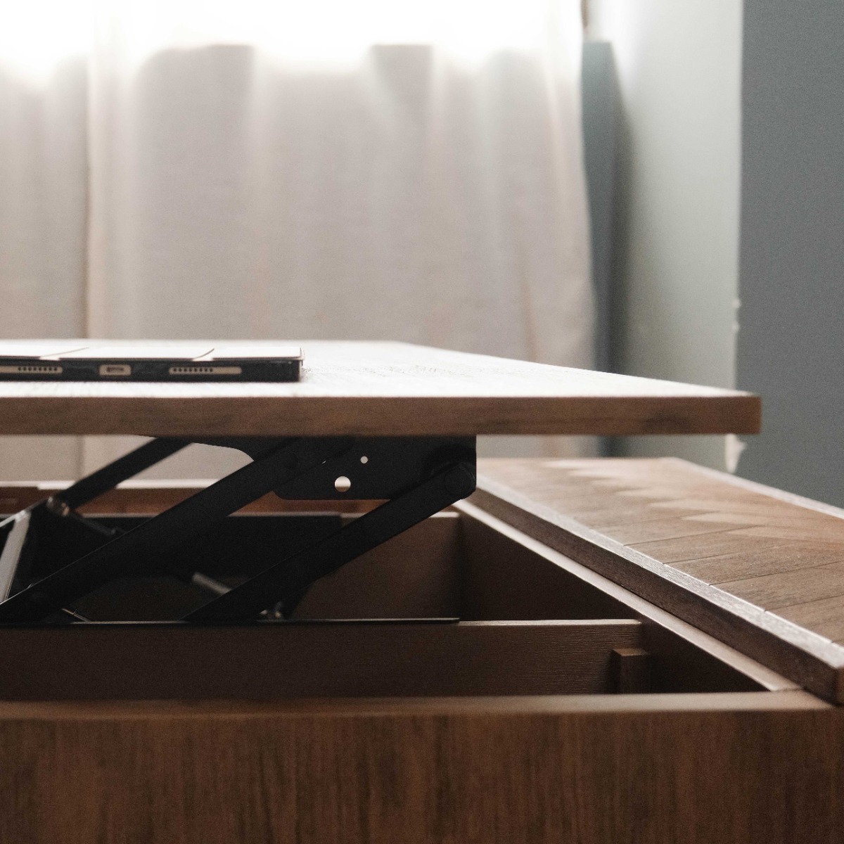 Brixton Smoke Walnut Lift-Top Coffee Table
