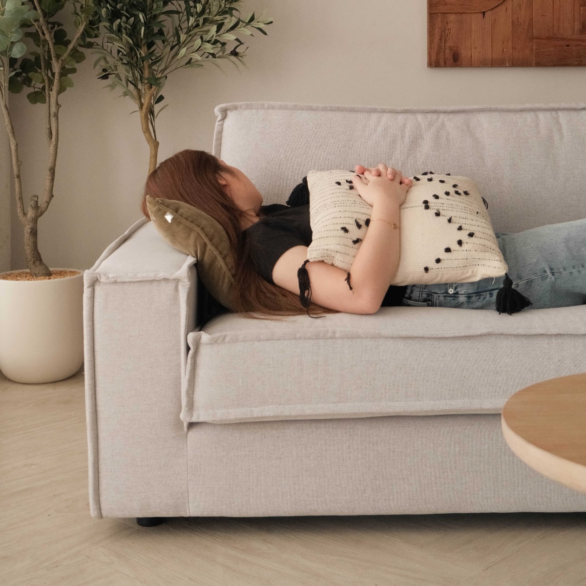 Judith Mist Grey 4 Seater Sofa