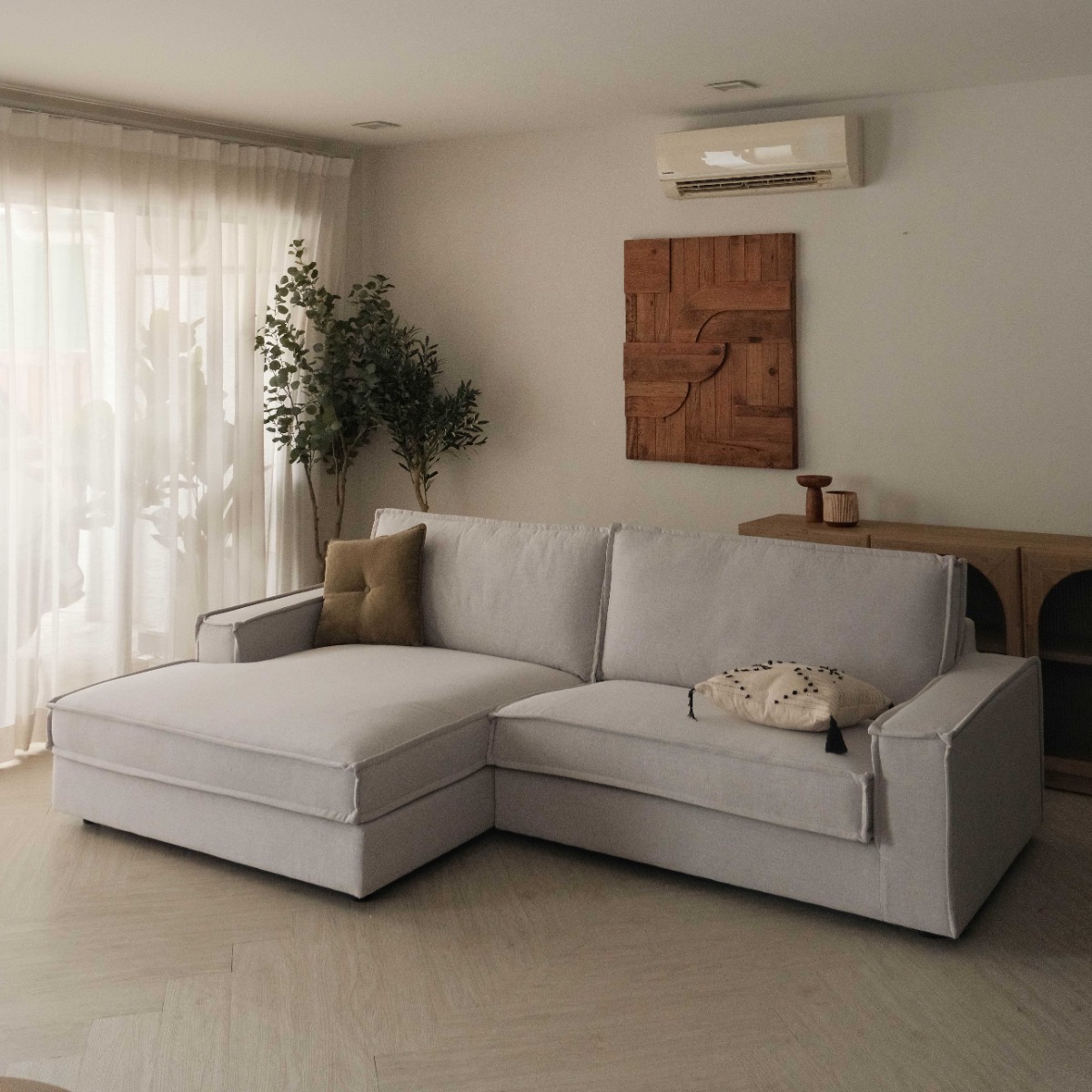 Judith Mist Grey Right Sectional Sofa