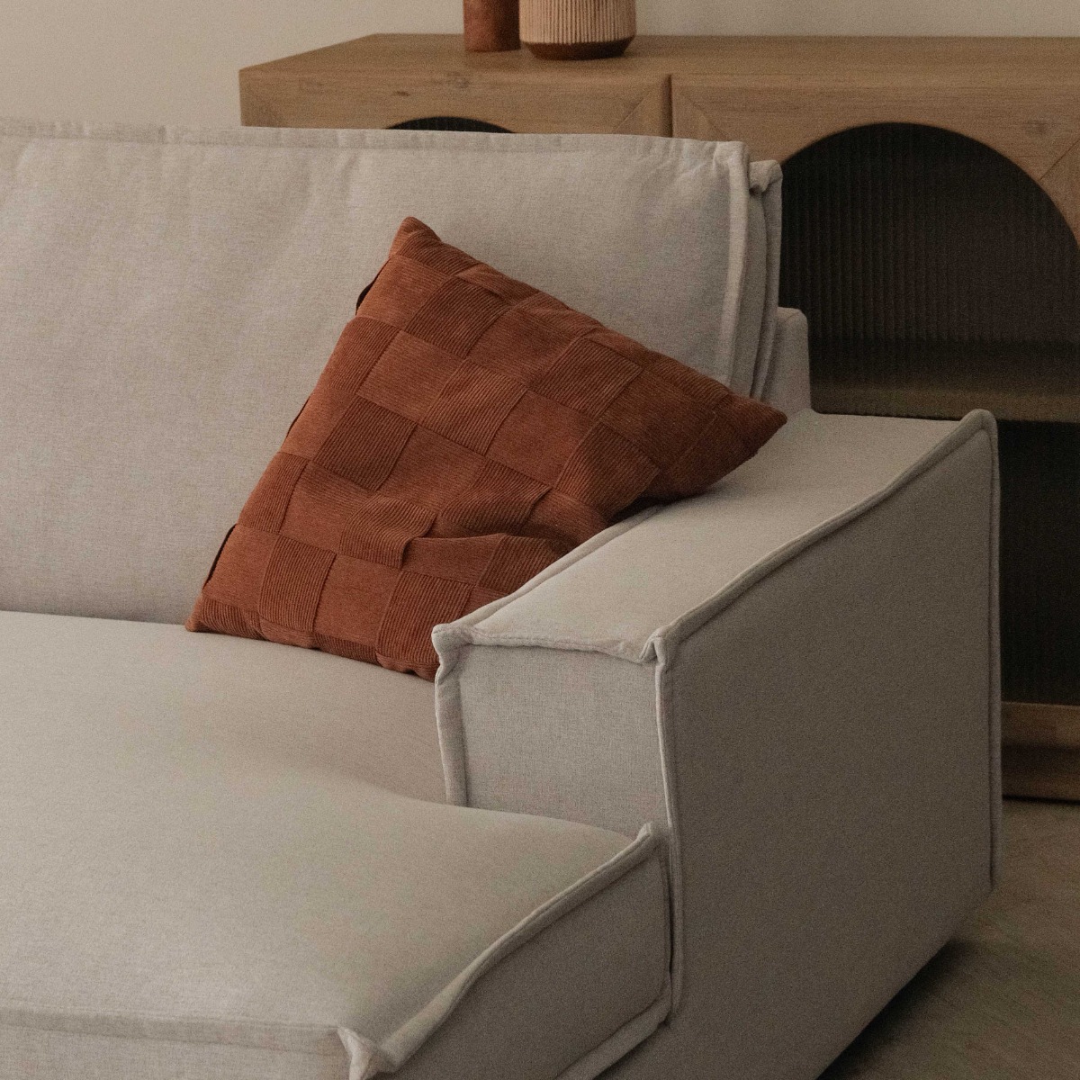 Judith Mist Grey Left Sectional Sofa