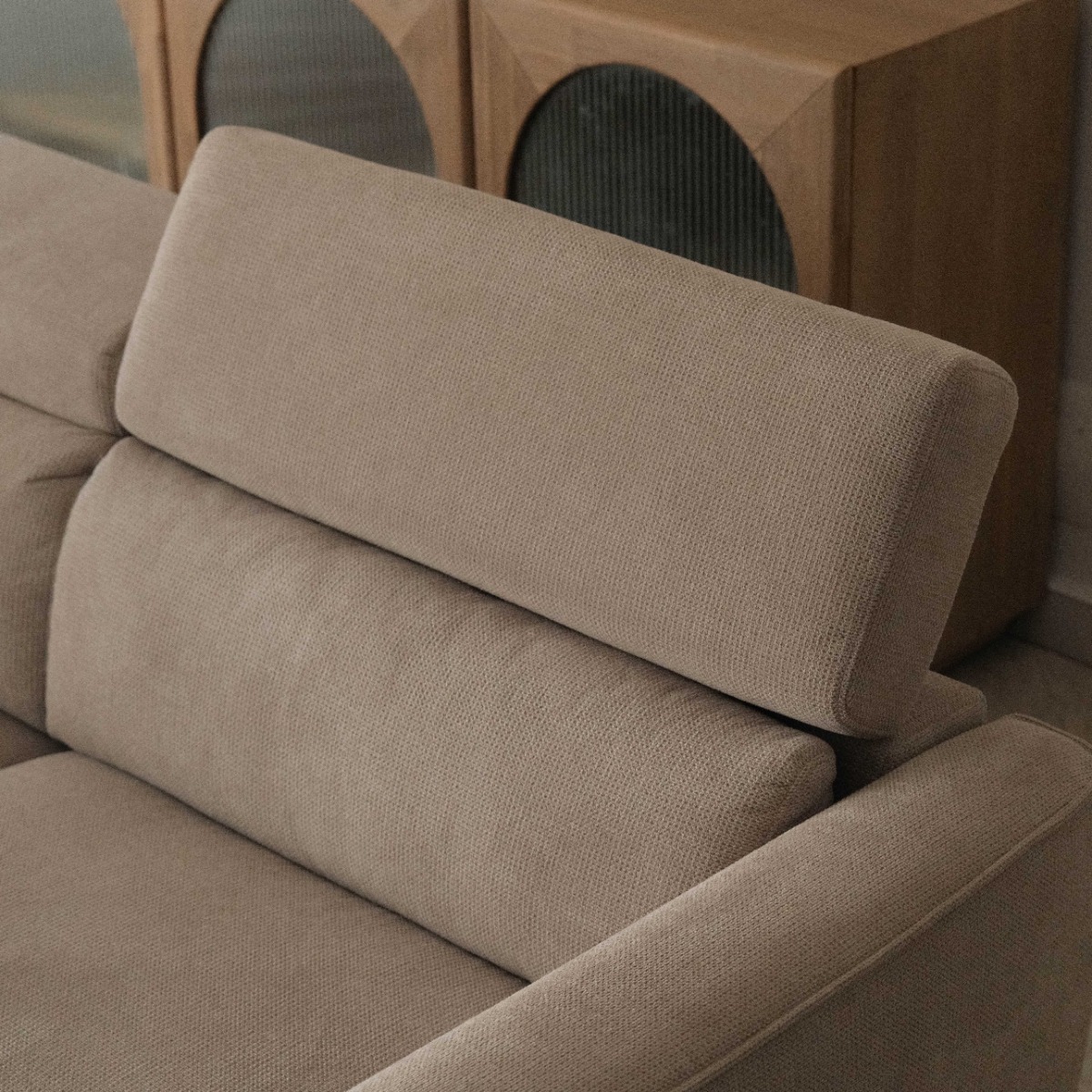 Jake Light Beige 3 Seater Sofa