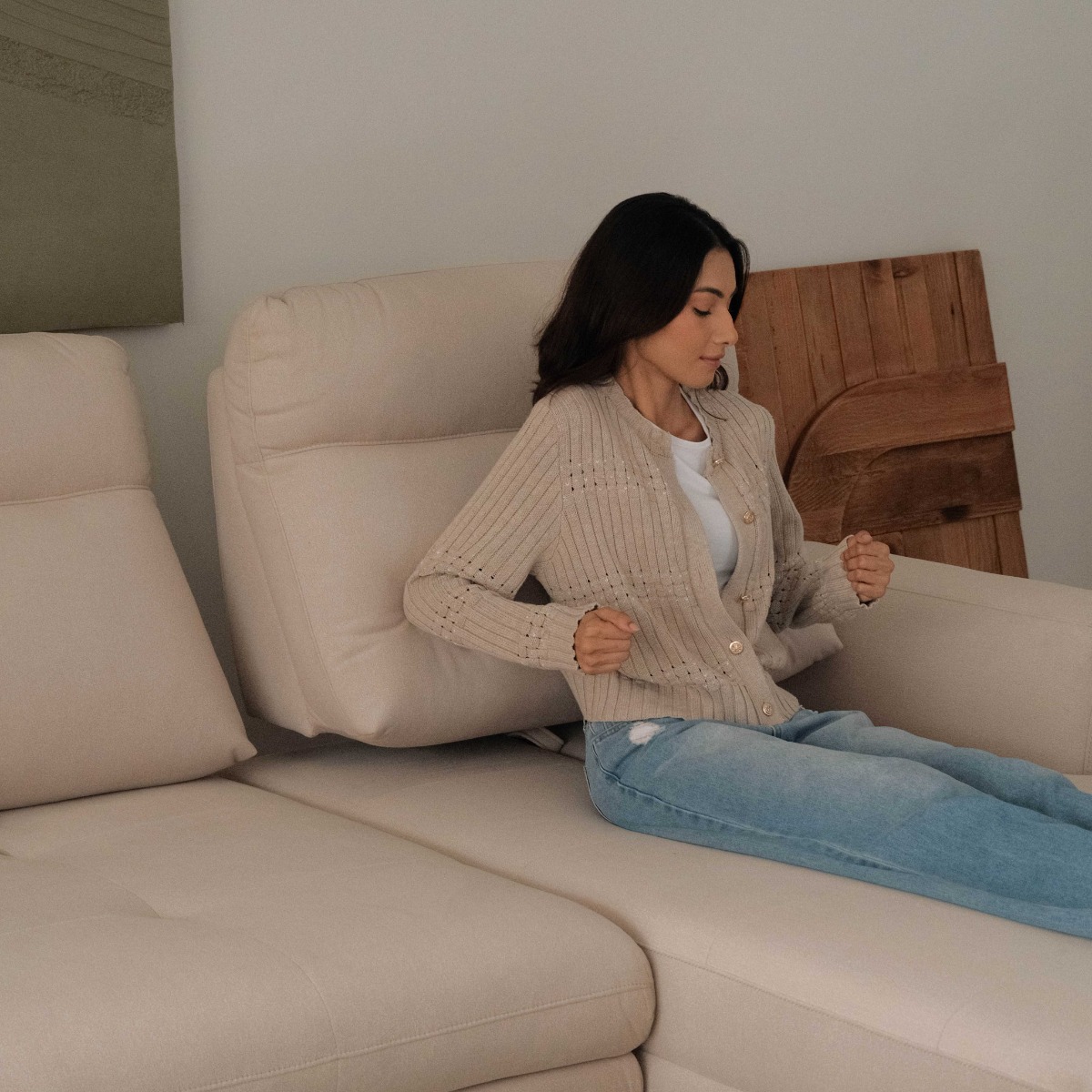 Mason Left Sectional Sofa With Adjustable Back
