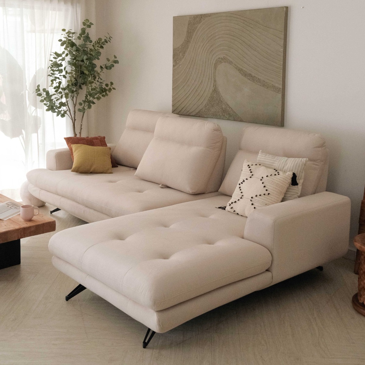 Mason Left Sectional Sofa With Adjustable Back