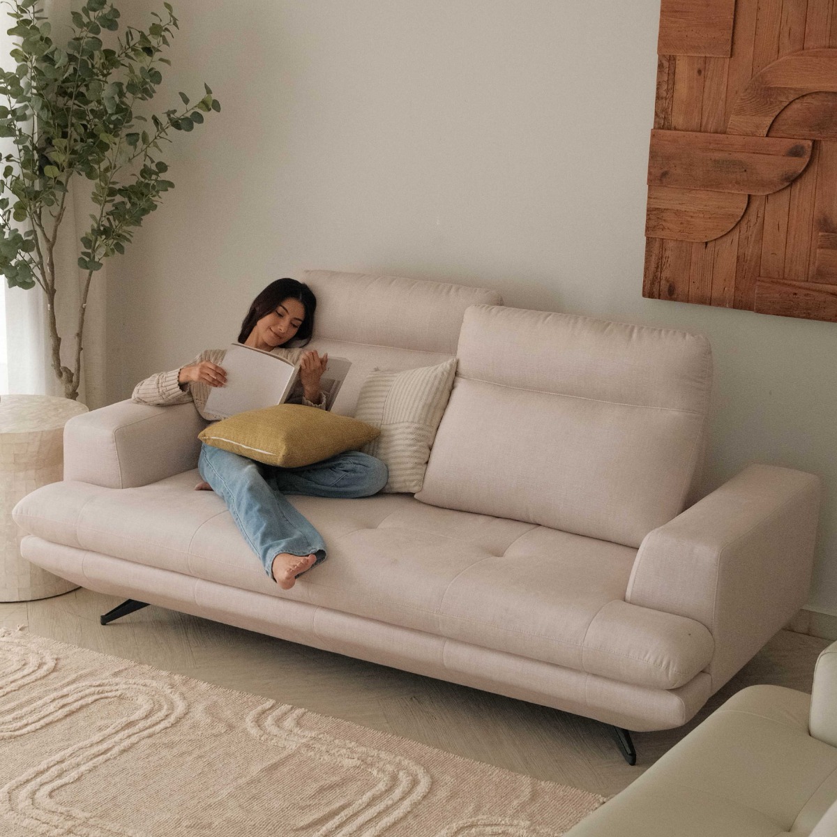 Mason 3 Seater Sofa With Adjustable Back
