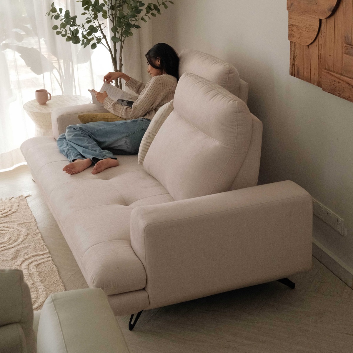 Mason 3 Seater Sofa With Adjustable Back
