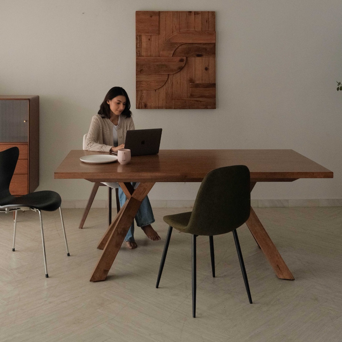Jameson Honey Oak Dining Table 180cm