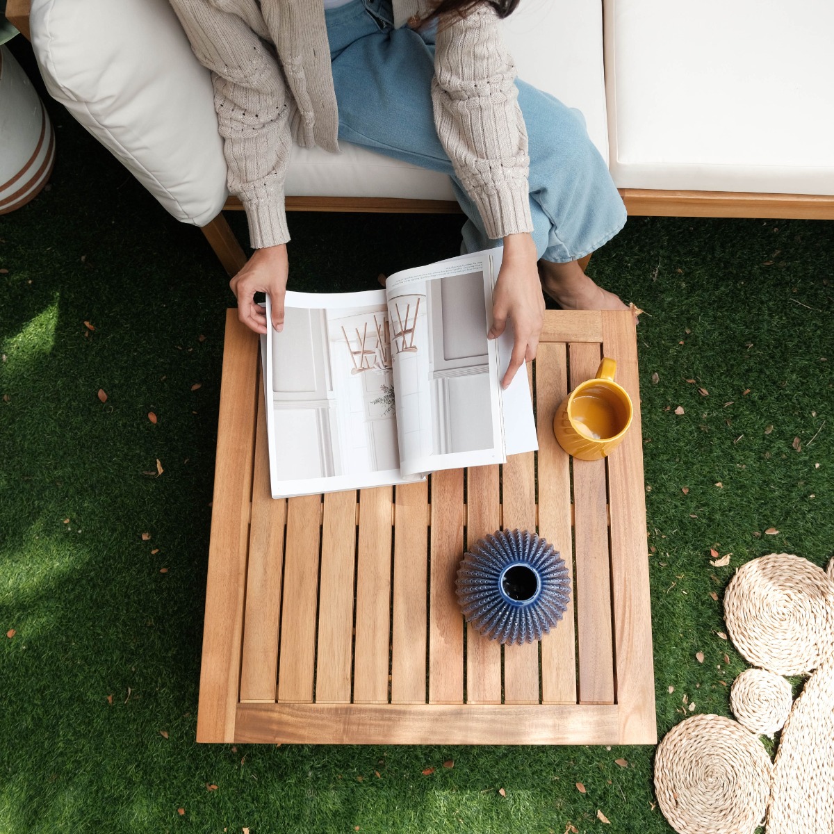 Freesia Outdoor Modular Ottoman / Coffee Table