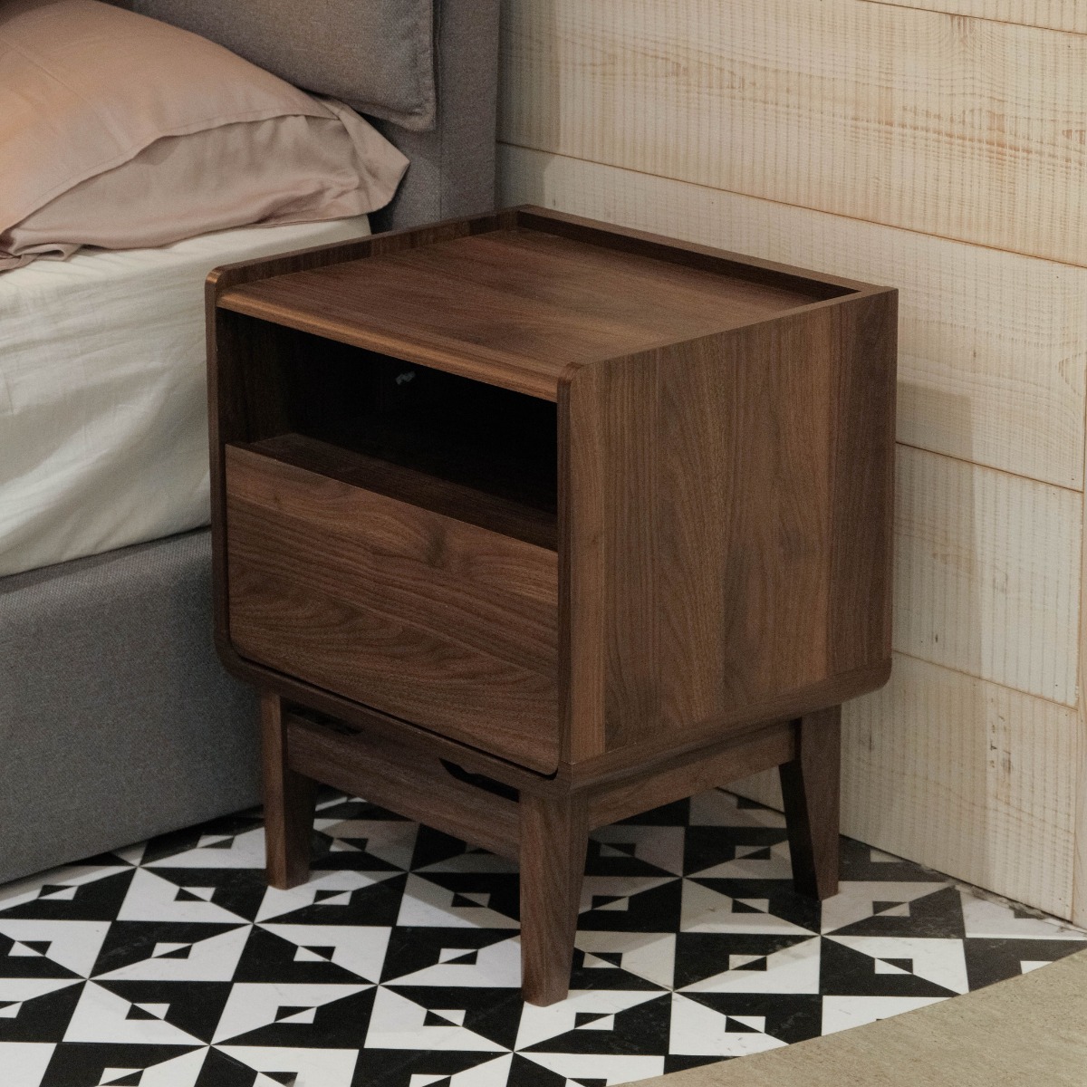 Alba Dark Brown Side Table