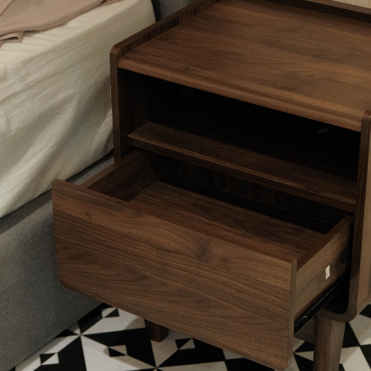 Alba Dark Brown Side Table