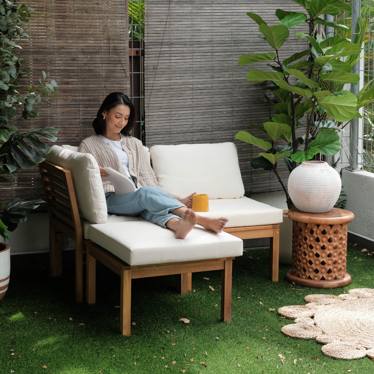 Freesia Outdoor Modular Ottoman / Coffee Table
