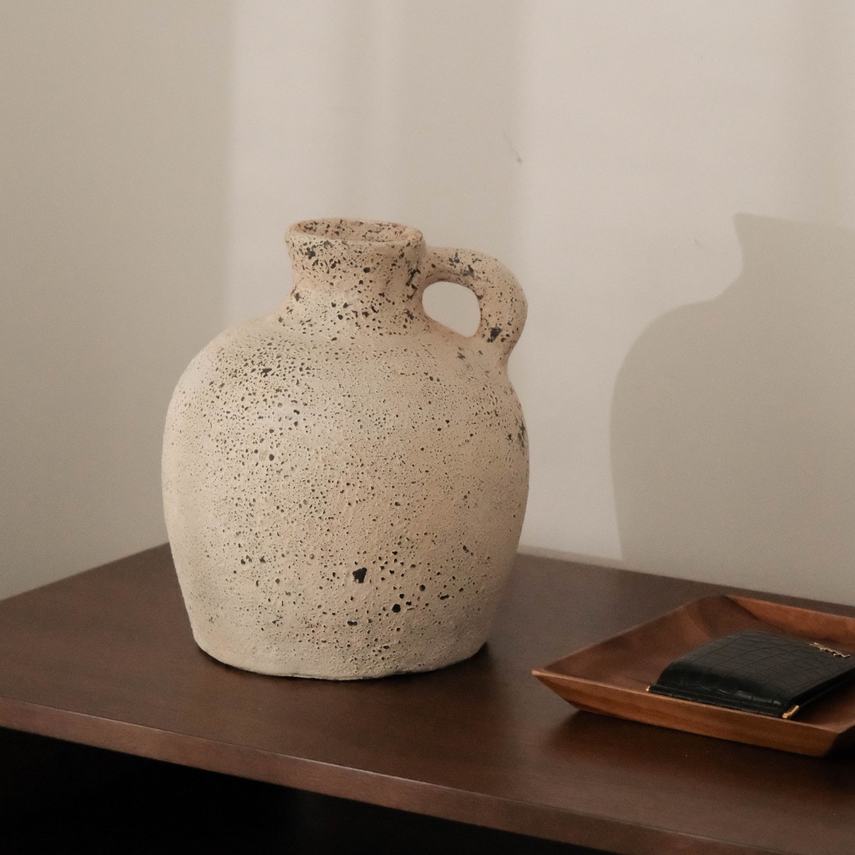 Serina White Antique Terracotta Vase